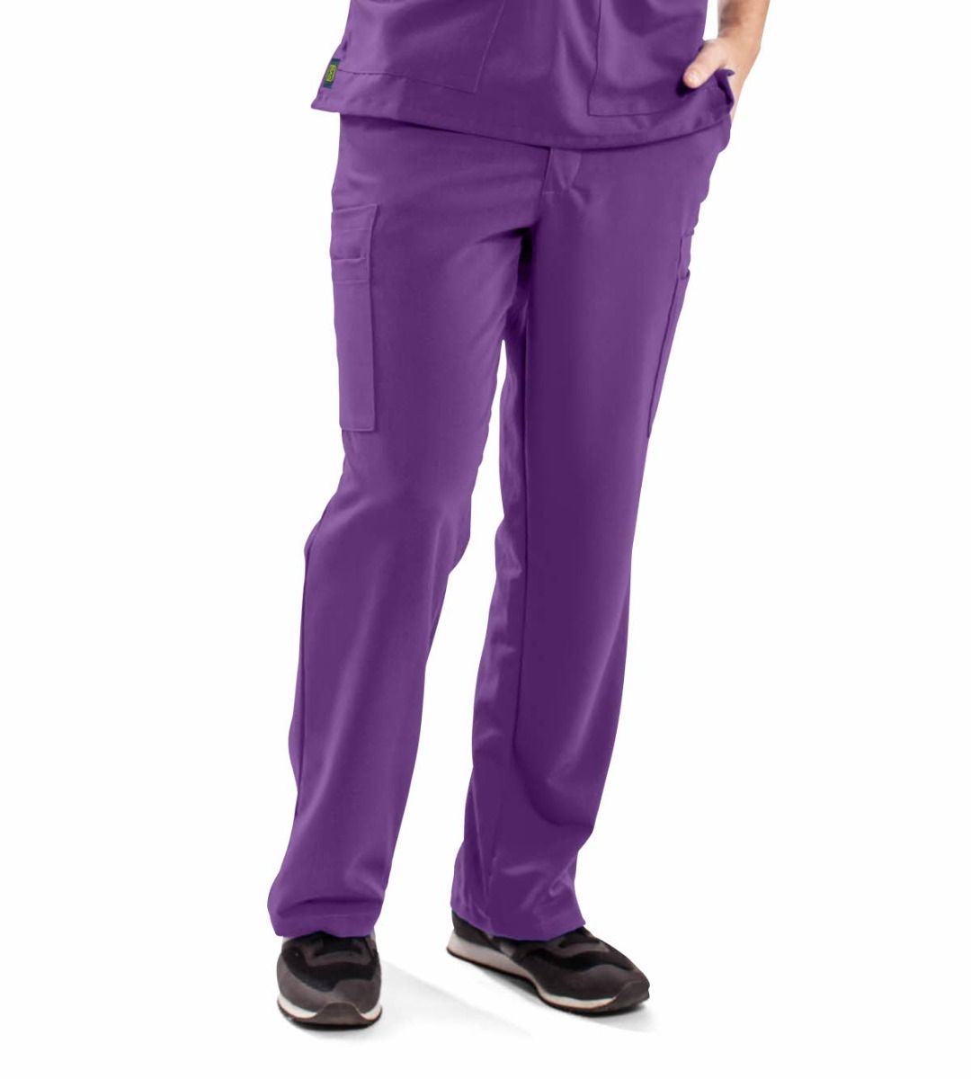 Illinois ave Unisex Athletic Cargo Scrub Pants Regal Purple Tall Size XS