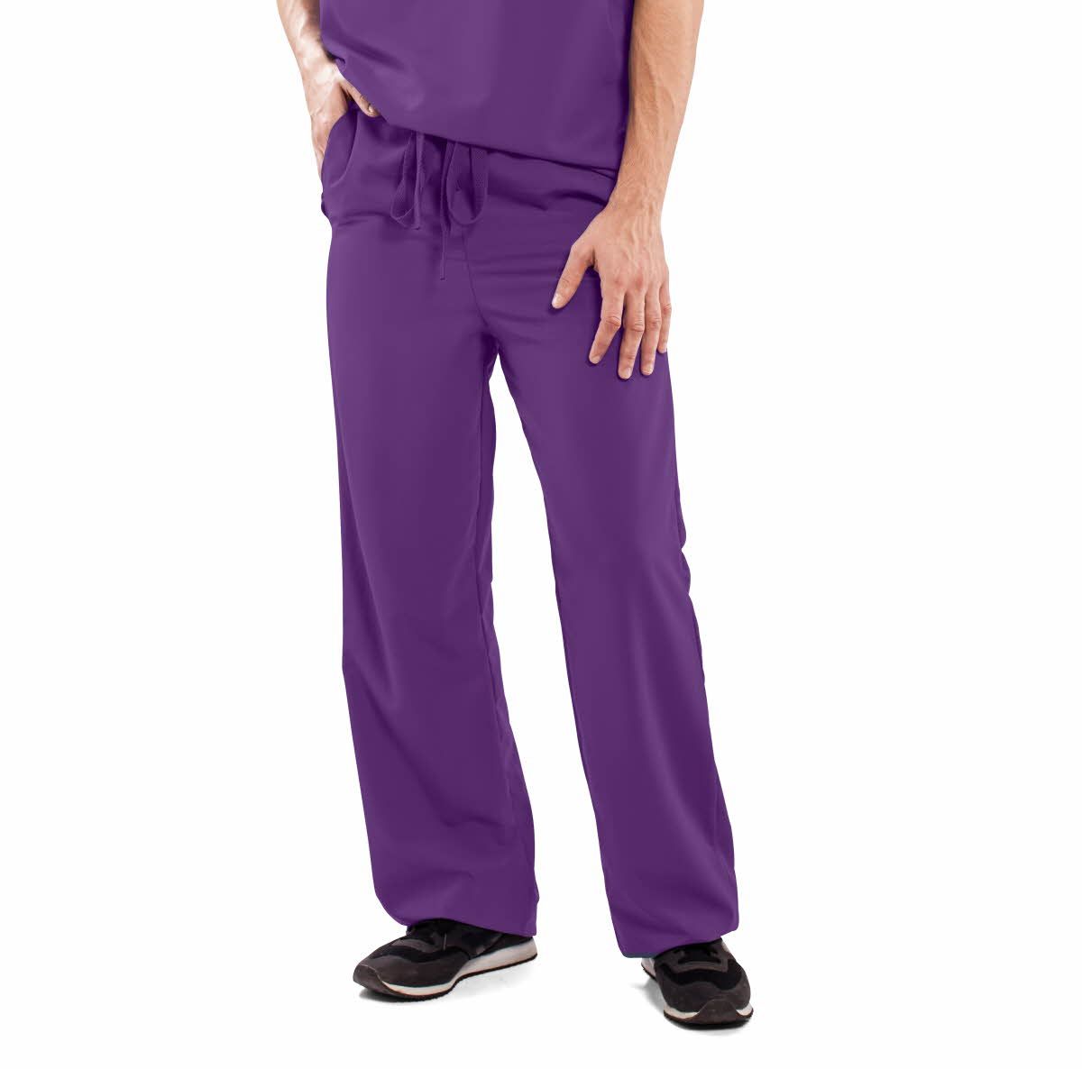 Newport ave Unisex Stretch Scrub Pants Regal Purple Petite Size 5XL