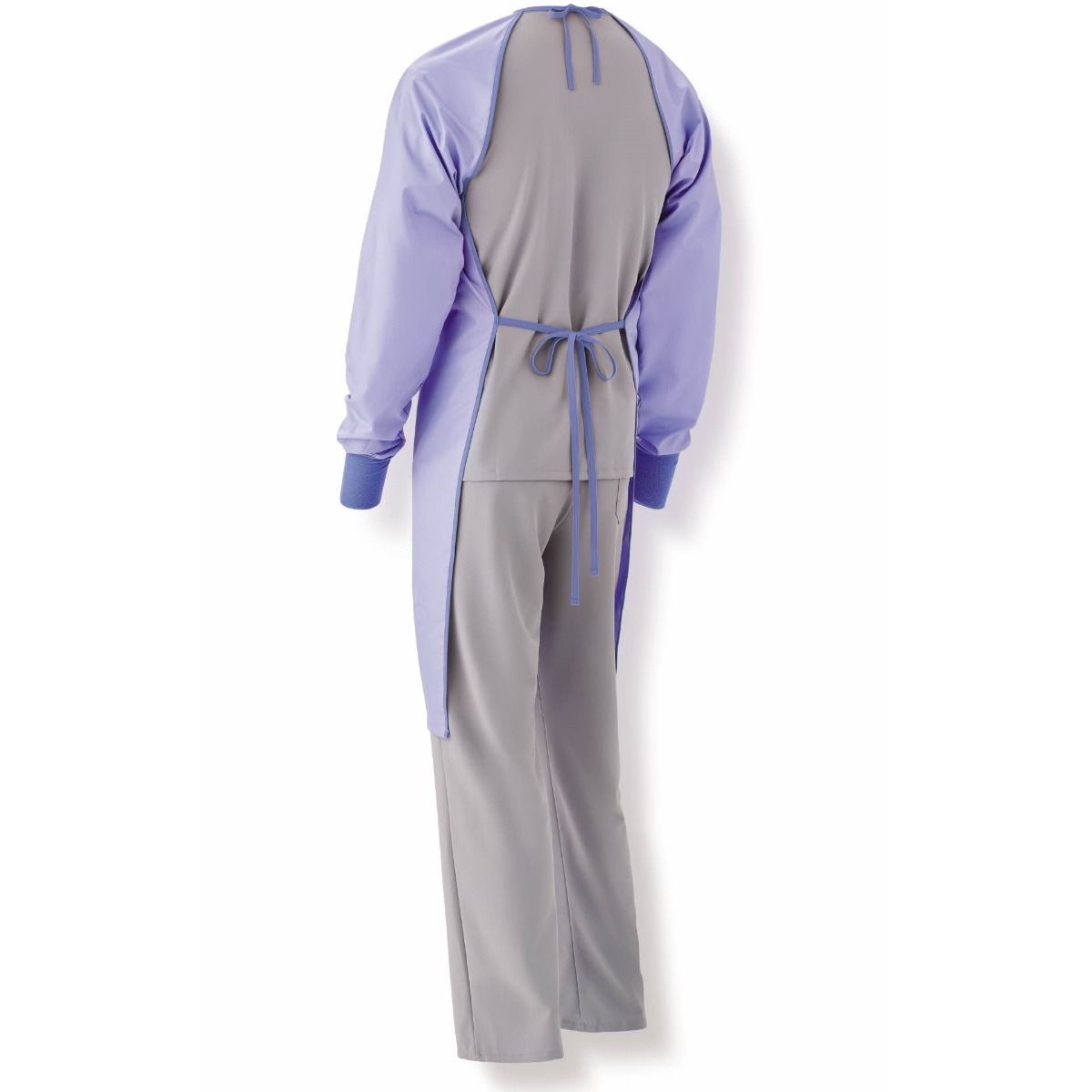 Medline Blockade Backless Medical Cover Gown Blue M 1Ct
