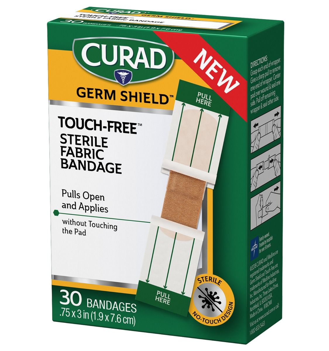 CURAD FlexFabric Adhesive Bandages 3/4x3 720Ct