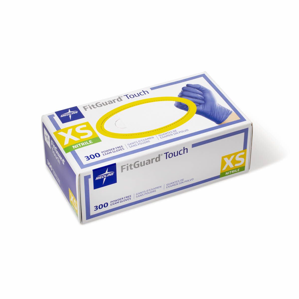 Medline FitGuard Touch Nitrile Exam Glove XS 300Ct