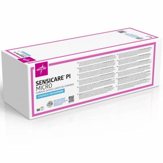 SensiCare PI Micro Surgical Gloves Size 6.5 50Ct