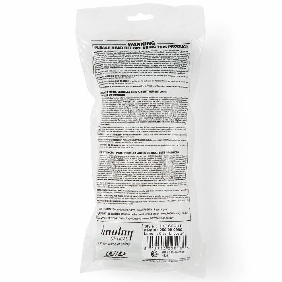 Medline Clear Hospital Visitor Safety Glasses 144Ct