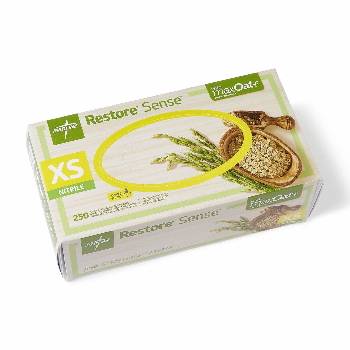 Medline Restore Sense Nitrile Glove maxOat+ XS 250Ct