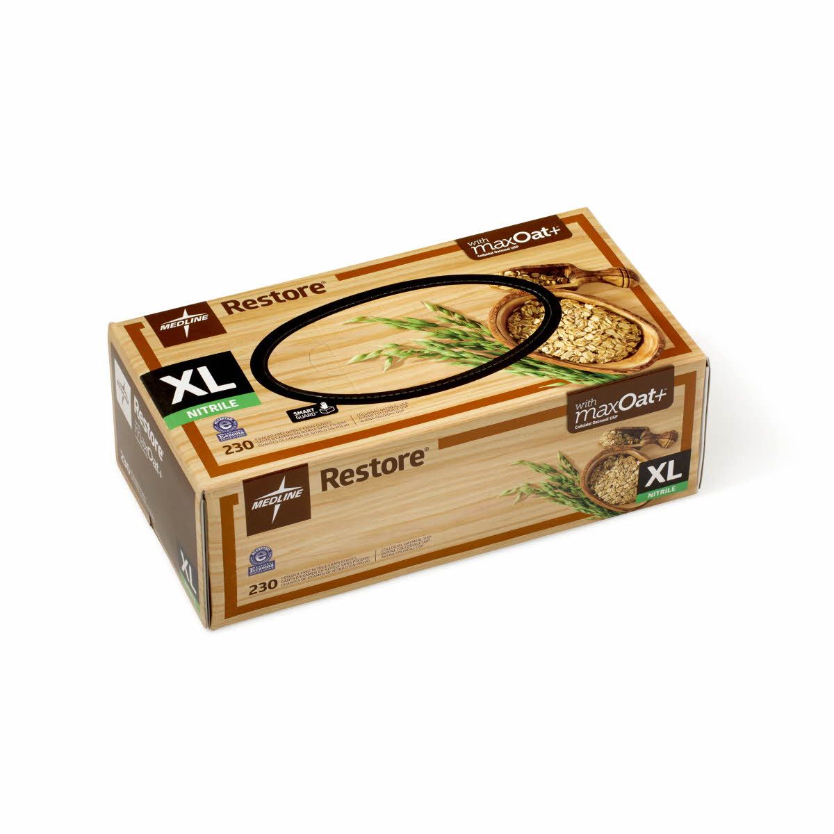 Medline Restore Nitrile Exam Gloves maxOat+ XL 2300Ct