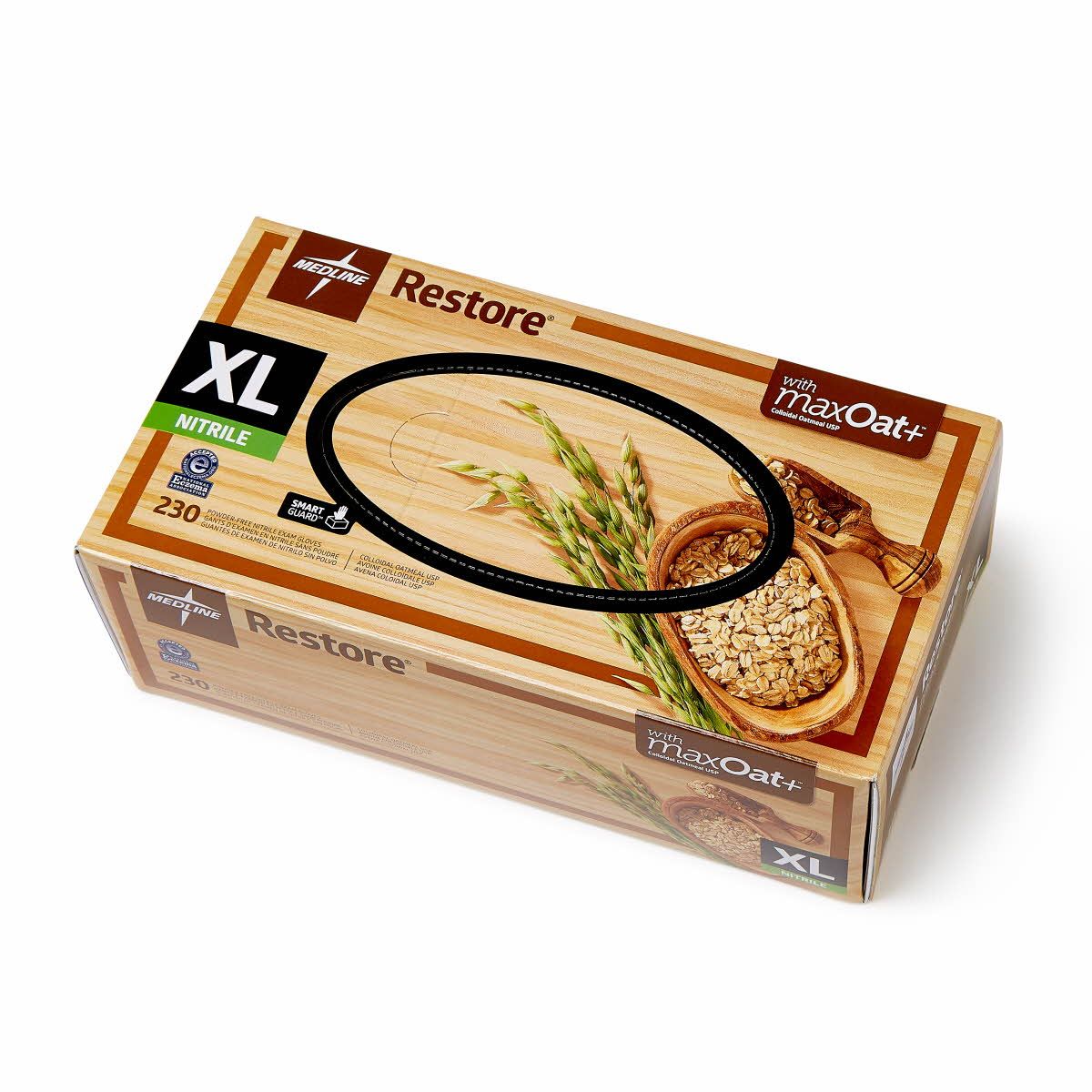 Medline Restore Nitrile Exam Gloves maxOat+ XL 2300Ct