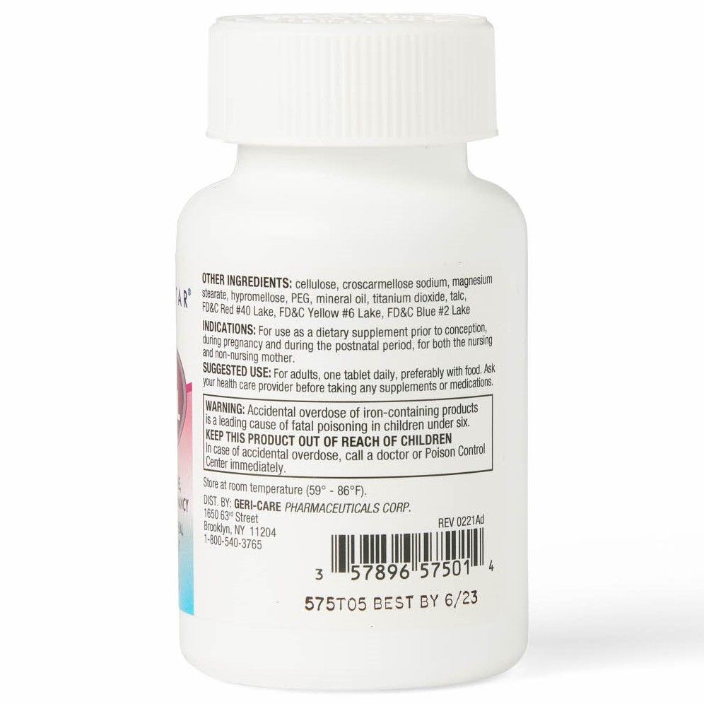 Prenatal Multivitamin and Mineral Tablets 100Ct