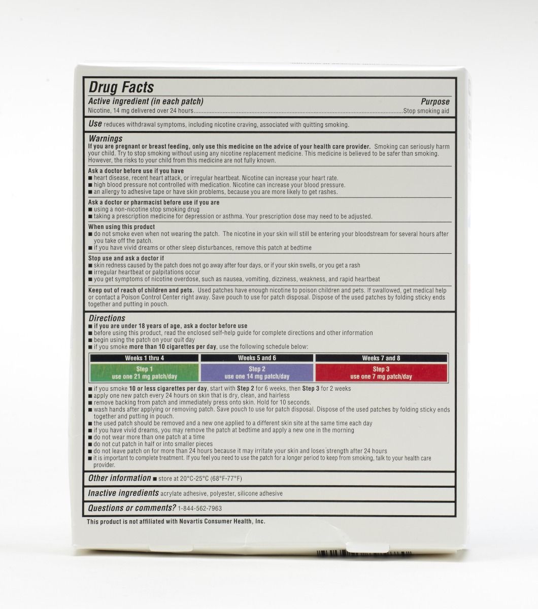 Rugby Nicotine Stop Smoking Patch Step Two 14mg 14Ct