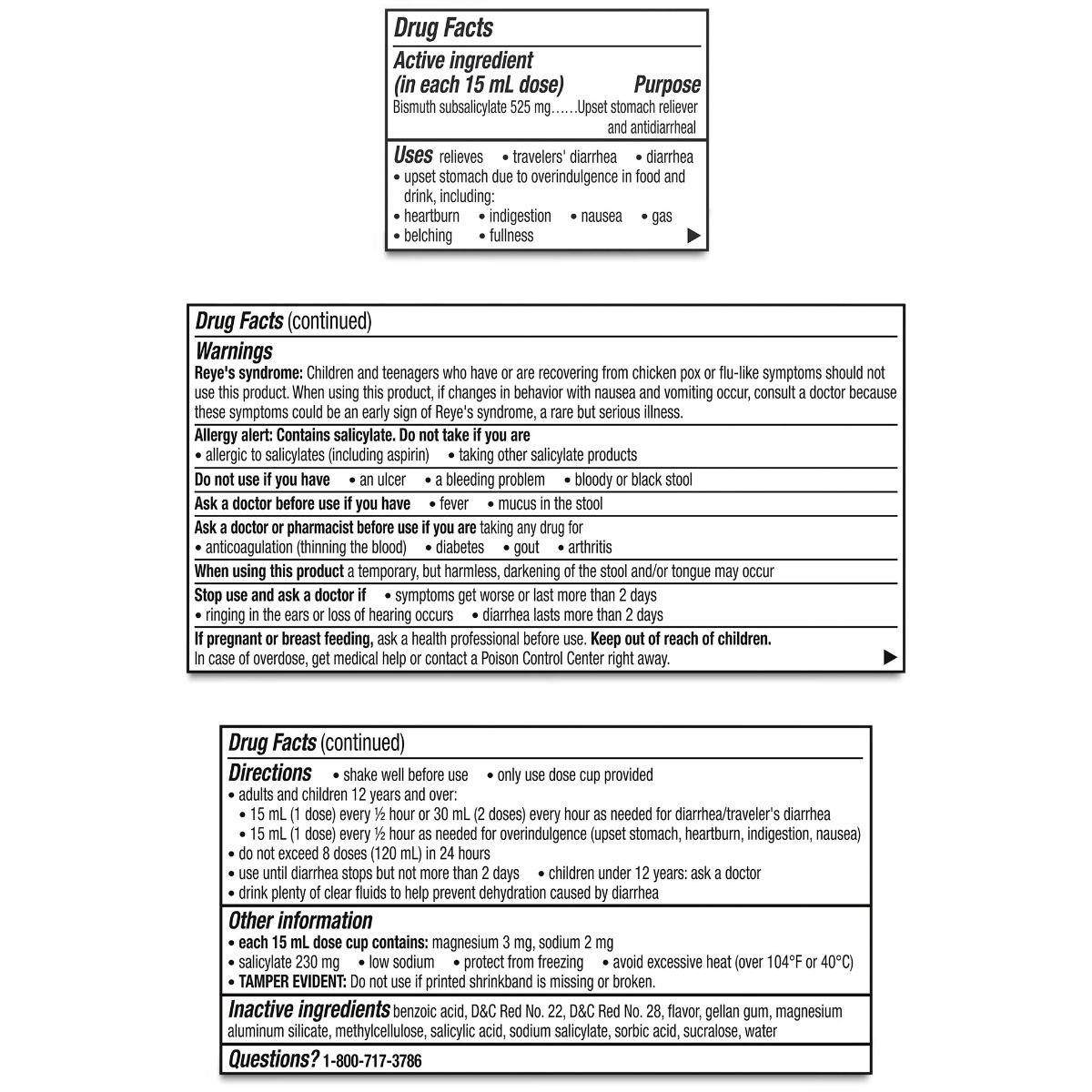 Pepto Bismol Ultra 5 Symptom Relief Liquid OriginalFlavor 12oz 1Ct