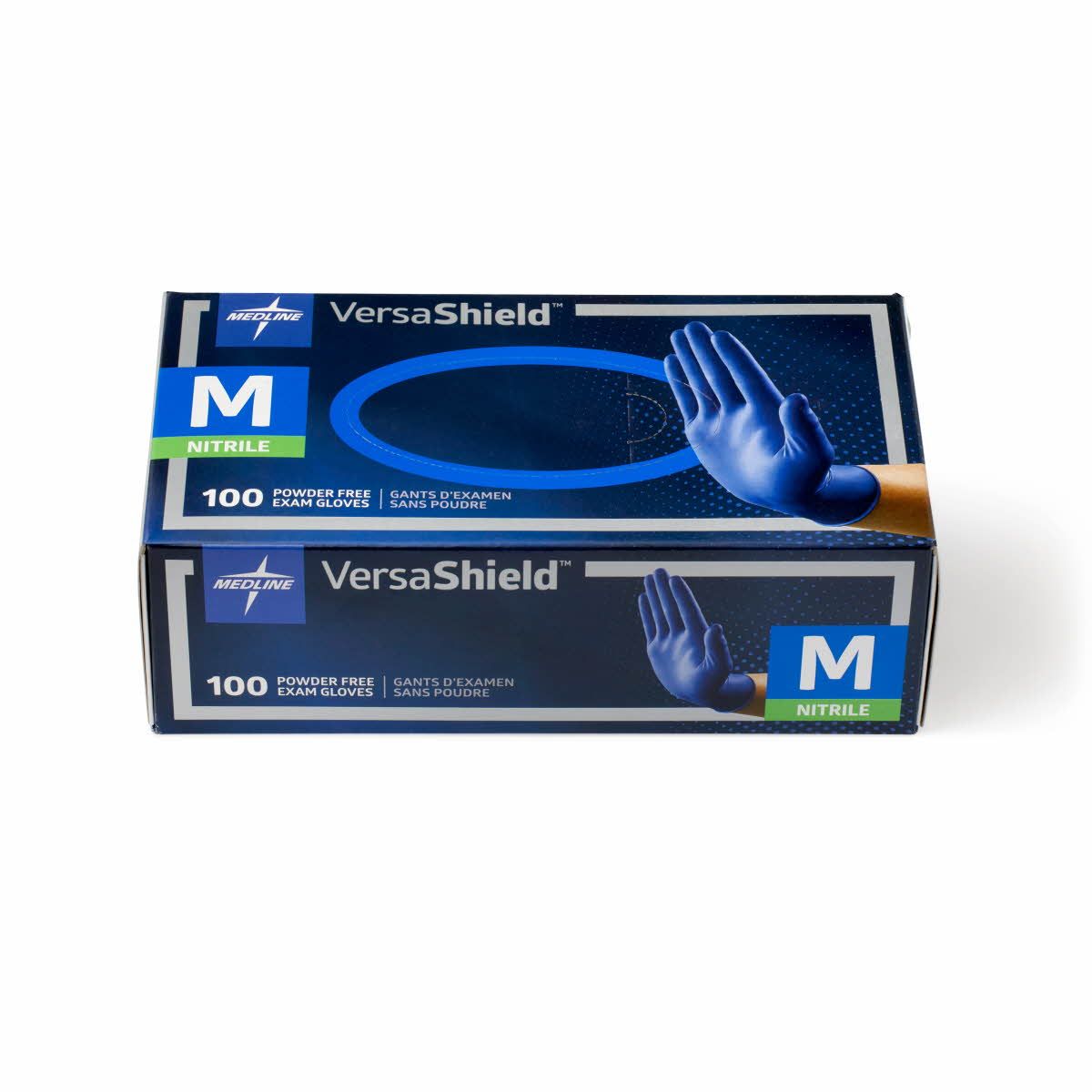 Medline VersaShield Full Texture Nitrile Glove M 100Ct