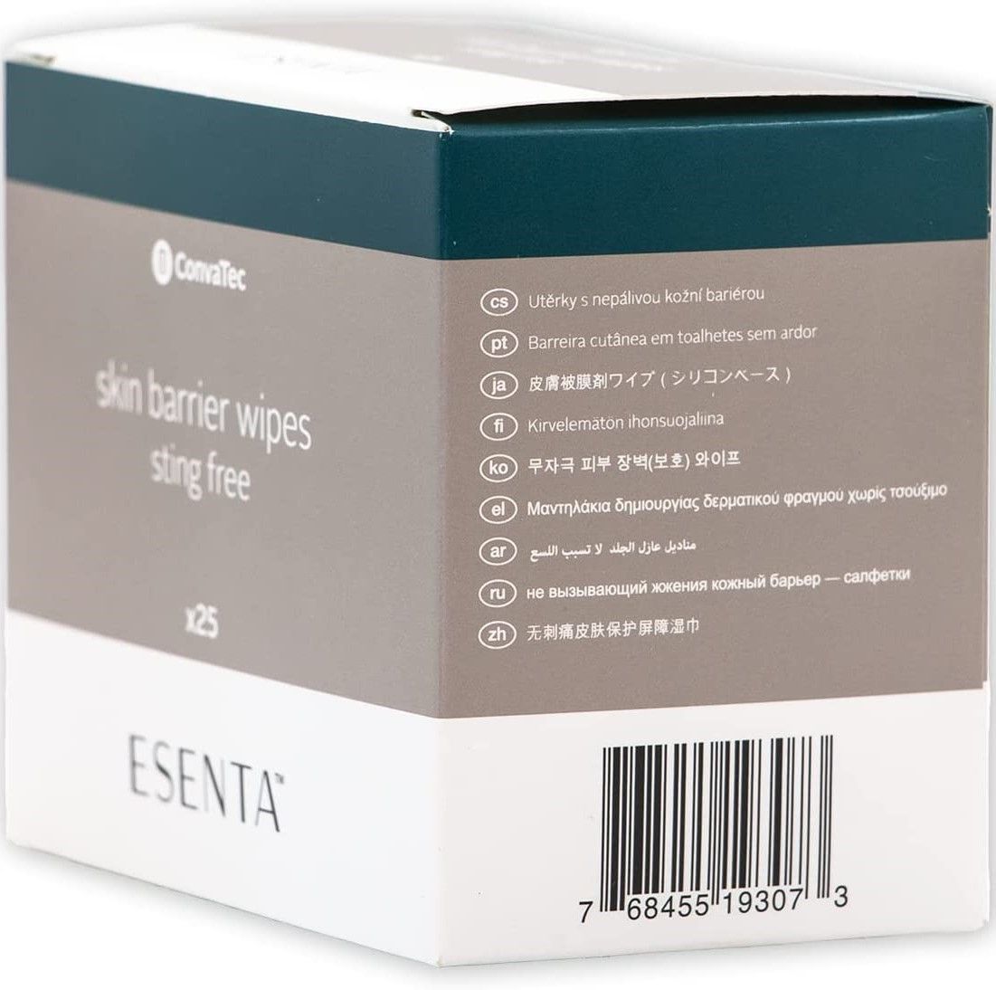 Esenta Skin Barrier Wipes 25Ct