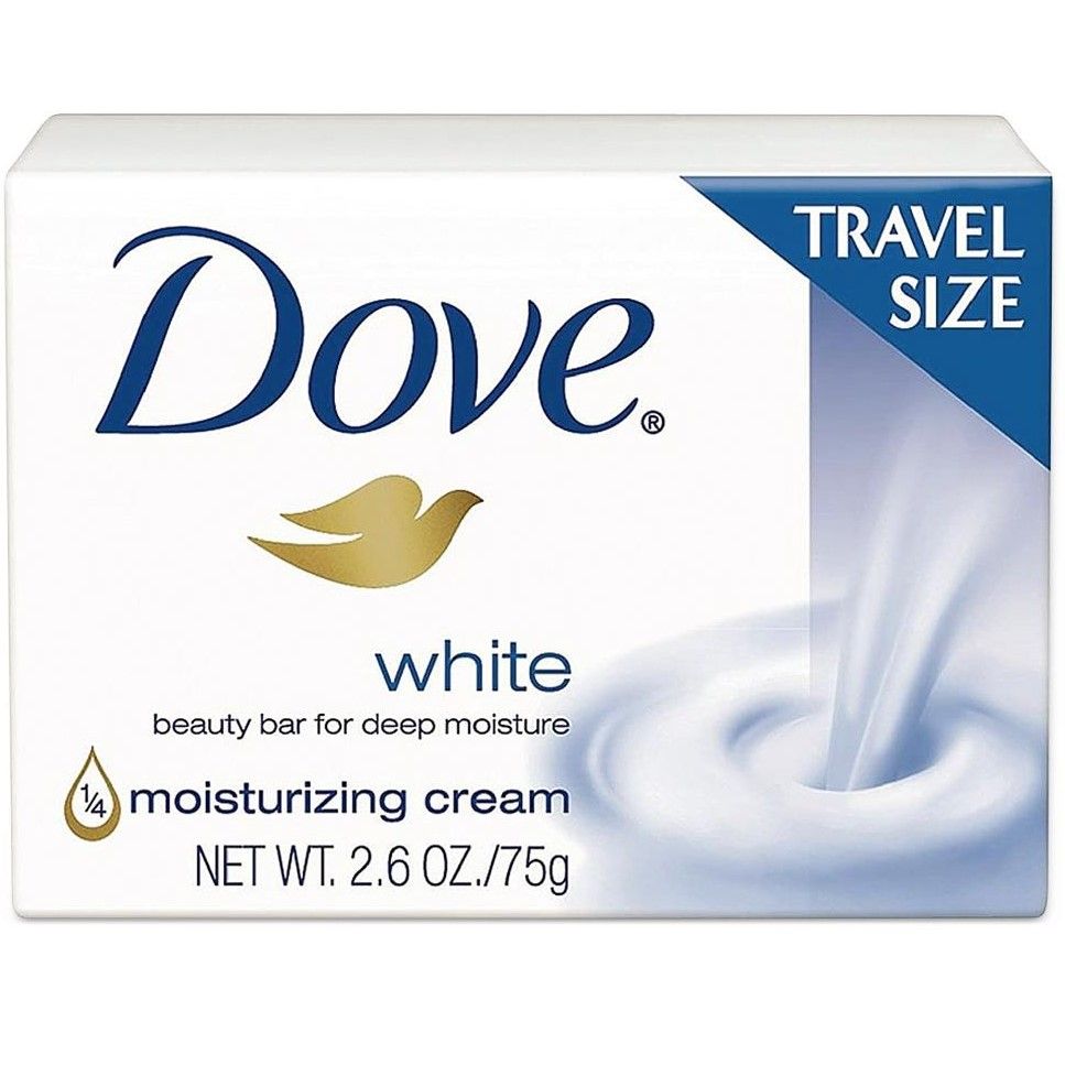 Dove White Moisturizing Cream Travel Size Beauty Bar 2.6oz 36Ct