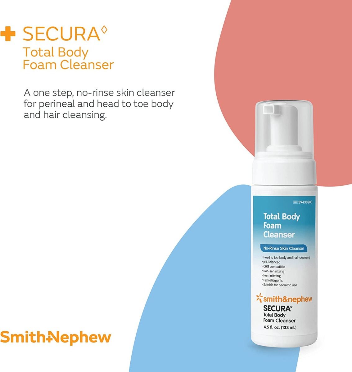 Secura Body Cleanser Foam 4.5oz 1Ct