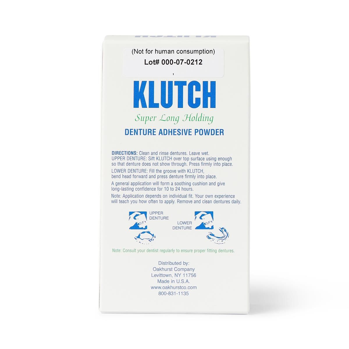 Klutch Denture Adhesive Powder 1.75oz