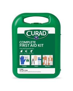 CURAD 175-Piece Complete First Aid Kit in Reusable Case, One