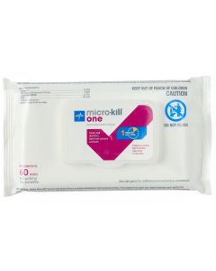 Micro-Kill One Germicidal Alcohol Disinfectant Wipes 7in x 8in 60/Pack 1Ct