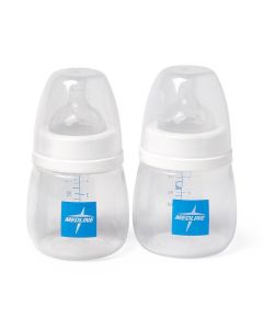Medline Breast Pump Bottles and Lids 6oz 2Ct