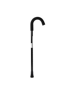 Medline Standard Aluminum Cane Crook Handle 300lbs Black 1Ct