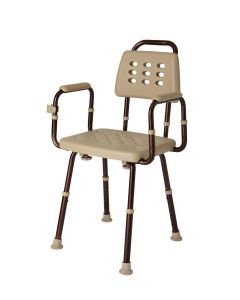 Medline Elements Shower Chair with Back Microban 1Ct