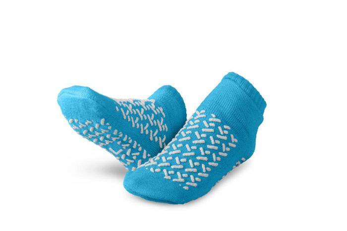Medline Double-Tread Terrycloth Slippers Blue L 1Pr MDTDBLTREADLH by Medline