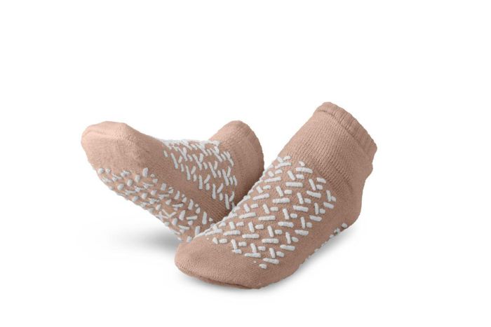 Medline Double-Tread Patient Slippers Beige XL 2Ct MDTDBLTREADXH by Medline