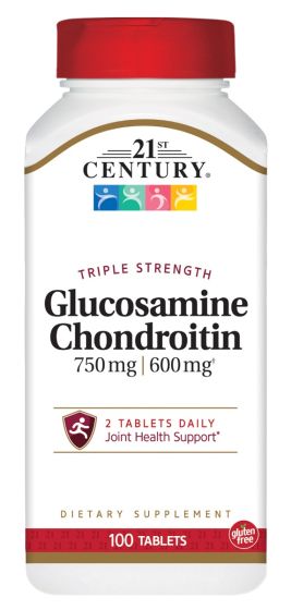 Triple Strength Glucosamine 750mg Chondroitin 600mg, Tablet 100Ct OTC279717 by 21St Century Healthcare, Inc.