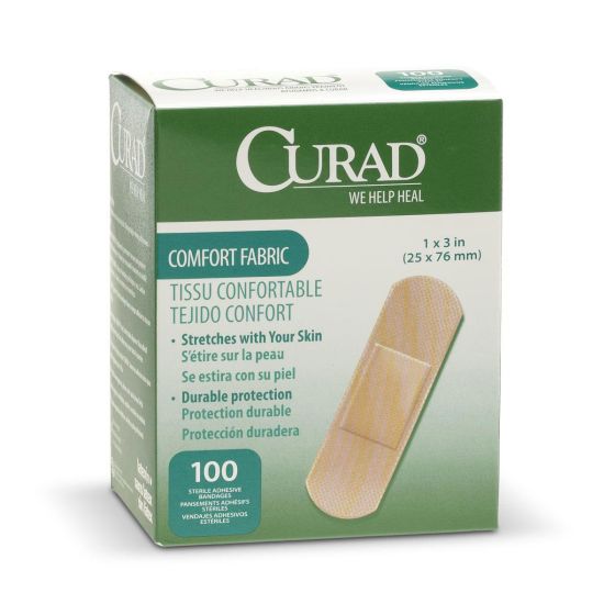 CURAD Comfort Fabric Adhesive Bandage 1x3 1200Ct