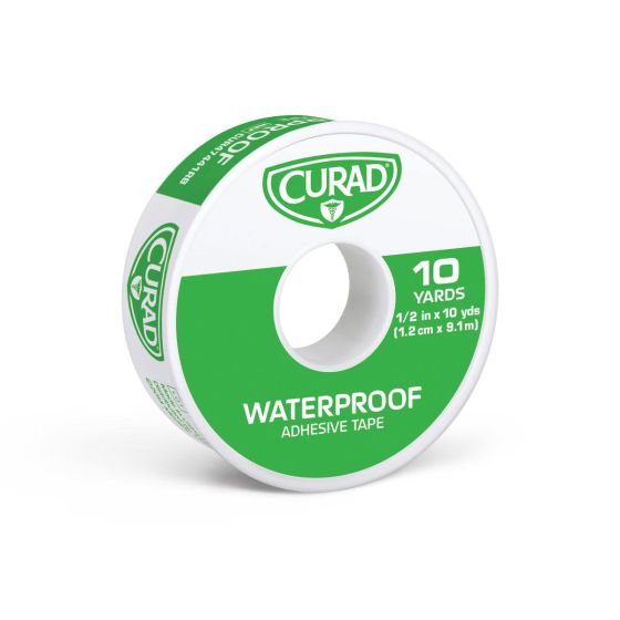 CURAD Waterproof Adhesive Medical Tape 1/2in x 10yd 24Ct