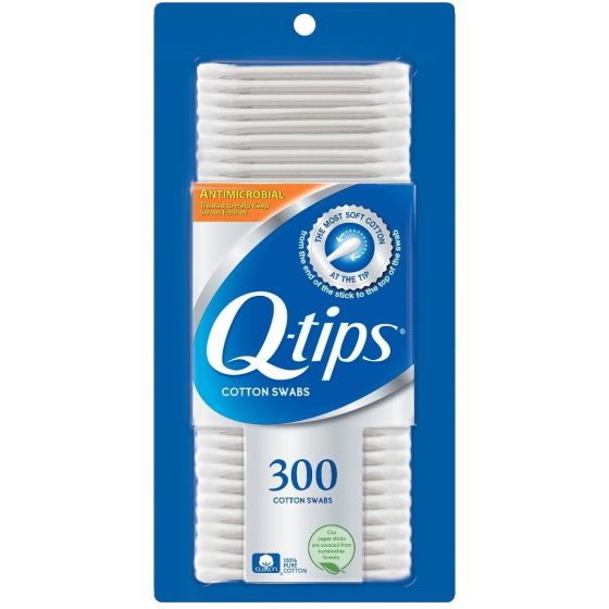 Qtips Brand Cotton Swabs 300Ct