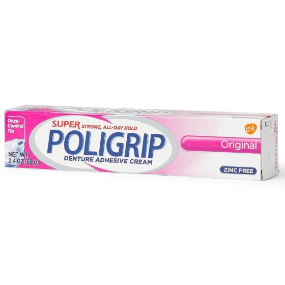 Super Poligrip Original Denture Adhesive Cream 2.4oz 1Ct