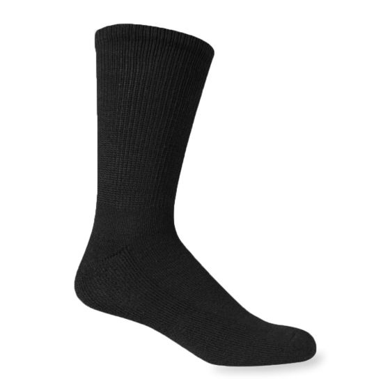 Dr. Scholl's Diabetic and Circulatory Crew Socks, Black, Size Women's M/L