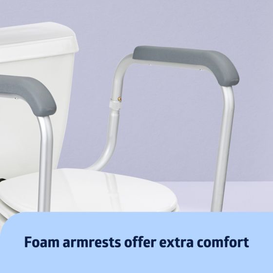 Medline Guardian Toilet Safety Rails 2Ct