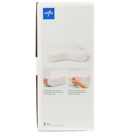 Medline Compressed Memory Foam CPAP Pillow 24x14x5 1Ct