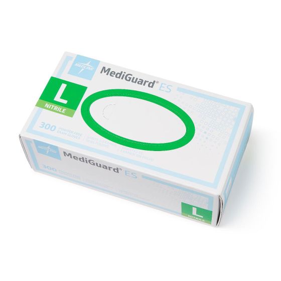 Medline MediGuard ES Nitrile Exam Gloves L 300Ct