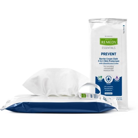 Medline Remedy Essentials Barrier Cream Cloths Shop All