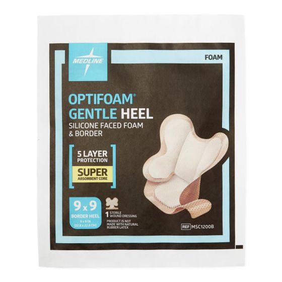 Optifoam Gentle Heel SiliconeFaced Foam Dressings