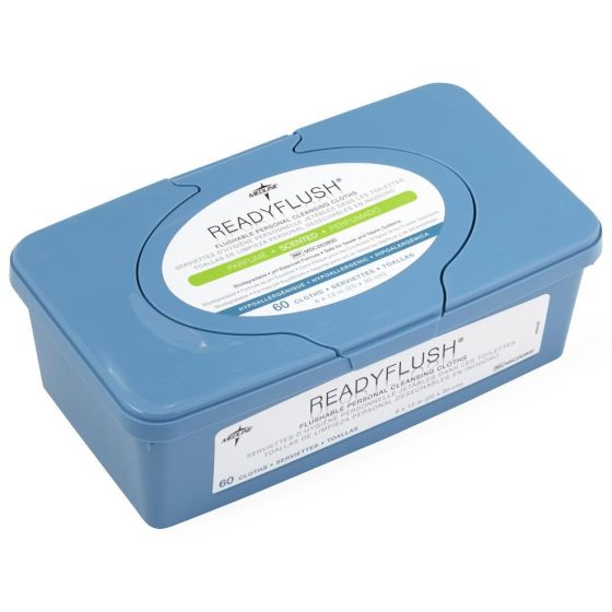 ReadyFlush Biodegradable Flushable Wipes Scented 60Ct