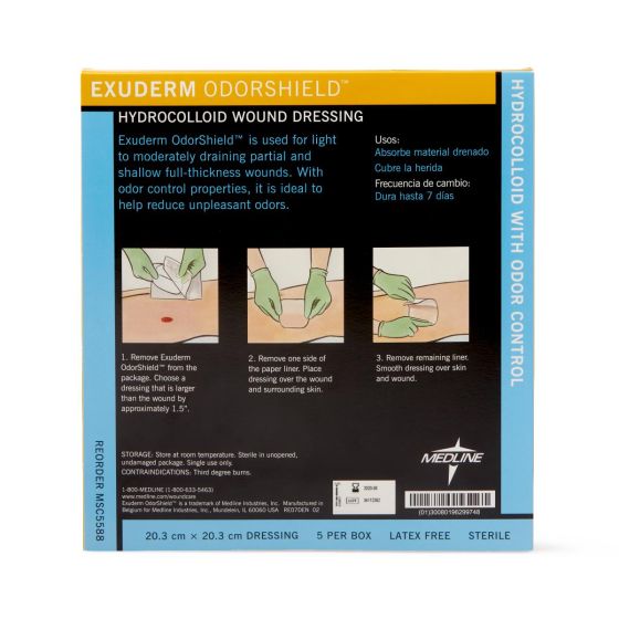 Exuderm Odorshield Hydrocolloid Wound Dressings