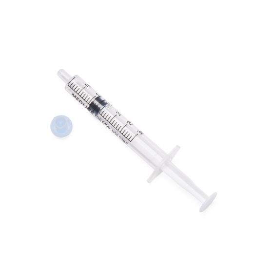 Medline Nonsterile Clear Oral Syringe 3mL 50Ct