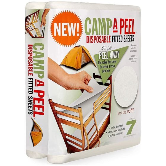 CampAPeel MultiLayered Bunks / Cots / Air Mattress Fitted Sheet 1Ct