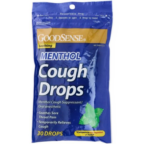 GoodSense Menthol Cough Drops 30Ct