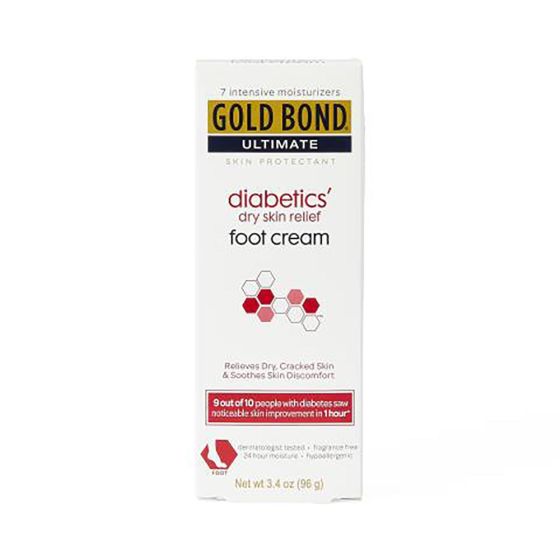 Gold Bond Medicated Diabetic Foot Cream, 3.4 oz.