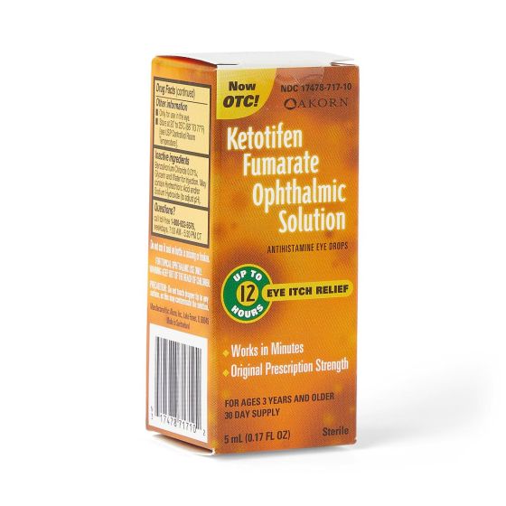 Ketotifen Fumarate Eye Itch Relief Drops 0.17oz 1Ct