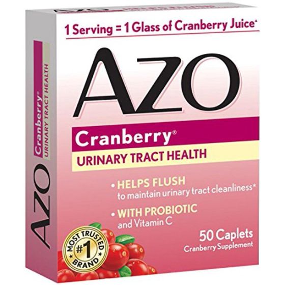 AZO Cranberry Urinary Tract Health + Probiotic Caplet 50Ct