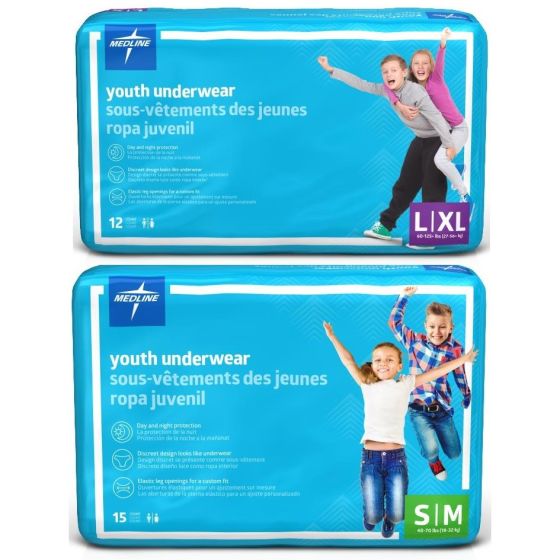 Medline Disposable Youth Protective Underwear Shop All