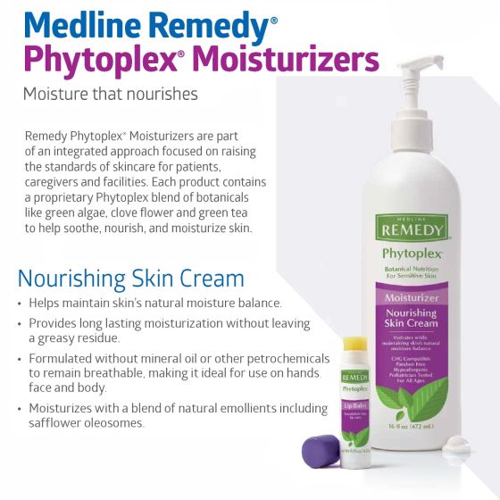Medline Remedy Clinical Skin Cream Scented 16oz 12Ct