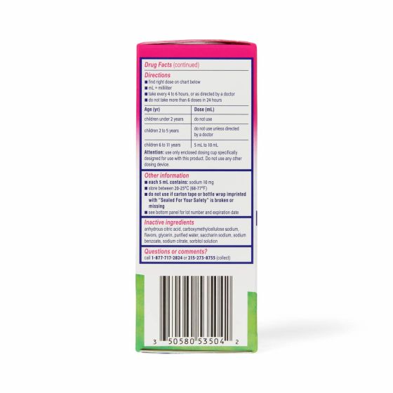 Children's Benadryl DyeFree Allergy Liquid, 4oz