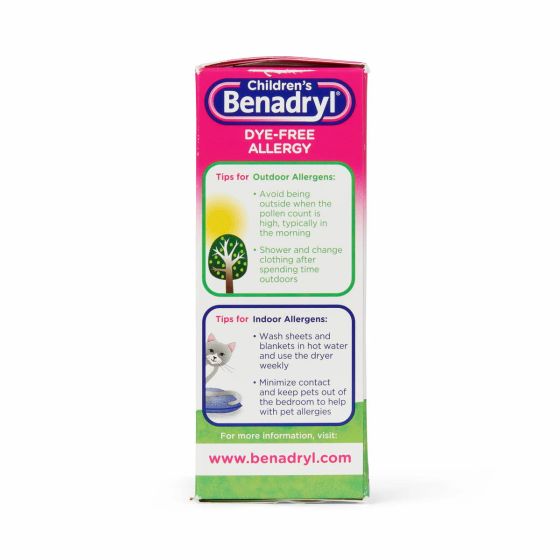 Children's Benadryl DyeFree Allergy Liquid, 4oz