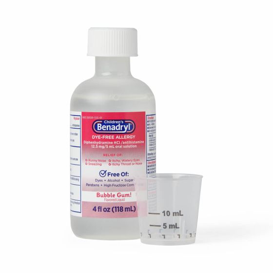 Children's Benadryl DyeFree Allergy Liquid, 4oz