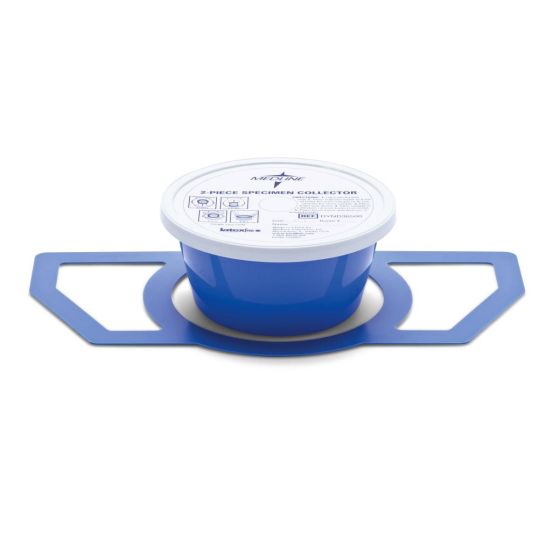 Medline 2Pc Commode Specimen Collector Pan 1200mL 1Ct